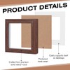 INTERWARM 10Pcs Wooden Square Photo Frame for Tabletop & Wall