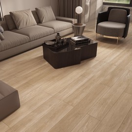 Brown Peel and Stick Vinyl Wood Flooring 24"x157" Waterproof Wood Grain Vinyl Roll Flooring Self Adhesive Wear Resistant Kitchen Bathroom Living Room Bedroom Temporary Flooring for Renters Wood Planks