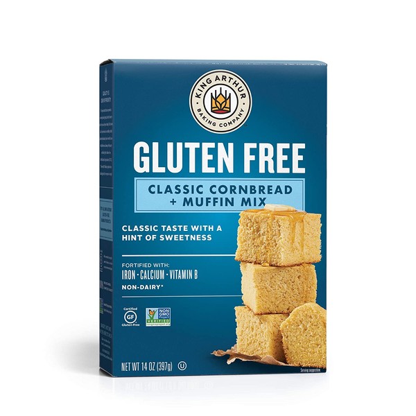 King Arthur Flour, Cornbread + Muffin Mix, Gluten Free, 14 Ounce