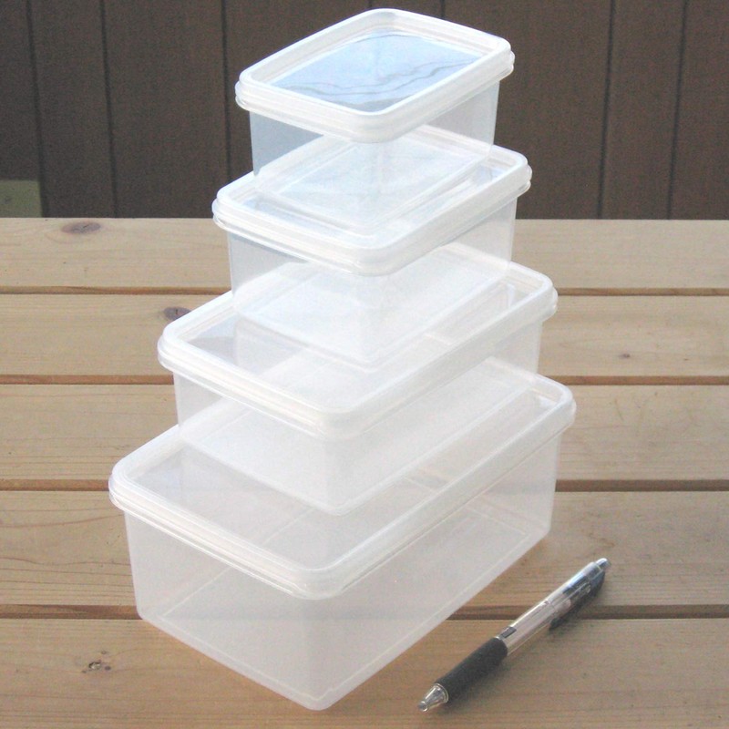 Nagao Storage Containers, Square Shape, Polypropylene, 11.8 fl oz (340