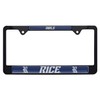 Rice Owls Black License Plate Frame