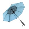 Sun Umbrella with Fan Mister 190T Vinyl Fiberglass UV Proof