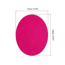 MECCANIXITY Elbow Knee Iron-on Fabric Patches Repair Patches Oval Pink for Clothing Repair Crafts Repair Kit Backpack Shoes Decoration Pack of 4