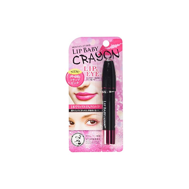 Mentholatum rippubebi-kureyon Lip & Eye Strap, Pink G