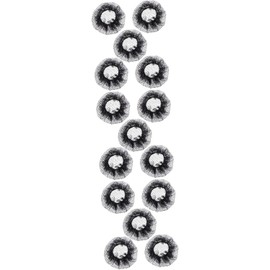 15 Piezas moño redecillas para el cabello red de pelo de malla redecilla para el cabello Accesorios para ballet Redecillas para ballet redecilla elástica para el cabello