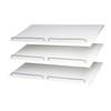 Easy Track Shoe Shelves Closet Storage, 24" - 3 Pack,