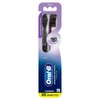 Oral-B 3D White Charcoal toothbrush, 2 count MEDIUM manual tootbrush