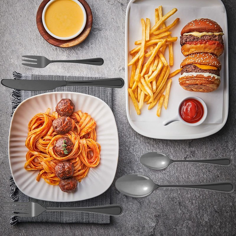 OriGlam Silverware Set Stainless Steel Flatware Cutlery Set, Tableware Cutlery