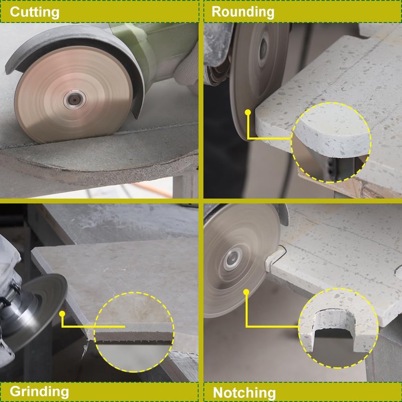 Diamond Cutting Grinding Disc 4.5"(115mm) - Double Side Coated Electroplated
