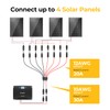 BougeRV Solar Parallel Connectors for 2-4 Solar Panels, Extra Long
