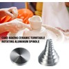 Silver Ceramic Clay Pottery Throwing Trimming Spinner Tool,Pottery Finishing Tools
