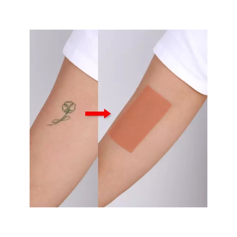흉터커버테이프 문신지우기 타투가리개 5cm 진한색 Scar Cover Tape Tattoo Removal
