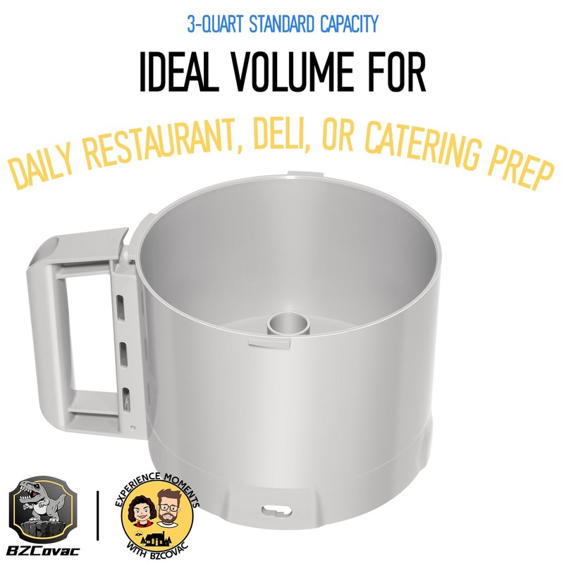 112204S 3 Qt Gray Cutter Bowl Compatible with Robot Coupe