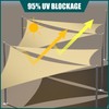 Royal Shade 6' x 8' Rainbow Rectangle Waterproof Sun Shade