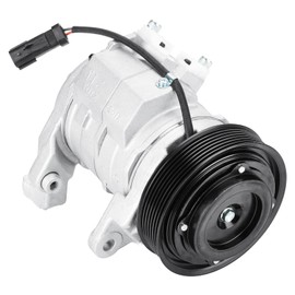 Air Conditioning Compressor and A/C Clutch for Dodge Ram 1500 Ram 2500 Ram 3500 5.7L 2003 2004 2005 2006 2007 2008, 1522054 10350371 1010802
