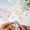 LEGENTLISUR 60 Pcs 6 Styles Bow Charms for Jewelry Making