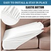 BXFUL Sofa Cushion Covers Stretchy Velvet Sofa Cushion Covers Single