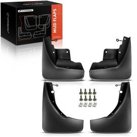 A-Premium Set of 4PCS Mud Flaps Splash Guards Mudguard Mudflap with Hardware Kits Accessory Compatible with Jeep Grand Cherokee (WK2), 2011-2022, Sport Utility, Black Color, Front LH RH and Rear LH RH