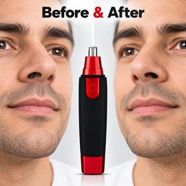 3-in-1 Grooming Trimmer for Men – Battery Powered Nose, Ear & Eyebrow Hair Trimmer for Personal Care and Daily Grooming