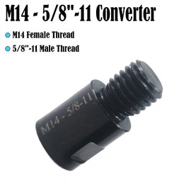 JUNLIXN 2Pcs M14 Female to 5/8''-11 Male / M10 Male Angle Grinder Converter. Angle Grinder Shaft Adapter Interface Connector Thread Adapter Drill Bit Connecting Tool