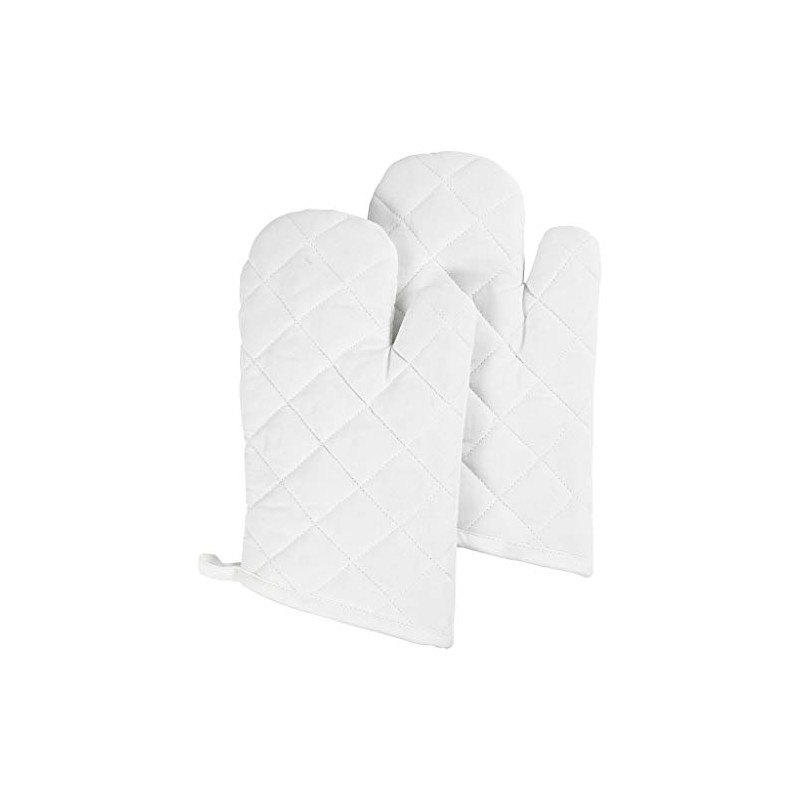 Creativ Company 444621 Kitchen Gloves White Cotton 2pc (S) Protective