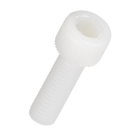 Kozelo 20pcs Socket Head Cap Screws - [M8-1.25 x 30mm] Nylon Hexagon Socket Head Cap Screw Plastic Allen Bolts for Device Fixing Mould Manufacturing Use, White