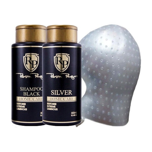 Hair Toner  silver/Black  Robson Peluquero Home Care 2x300ml + CAP SILICON MAF