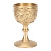 Gold Chalice Retro Embossed Style Thickened Brass Luxurious Elegant Luster