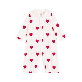 Petit Bateau Baby A0D3I Combisac, White/Red, 0-3 Months