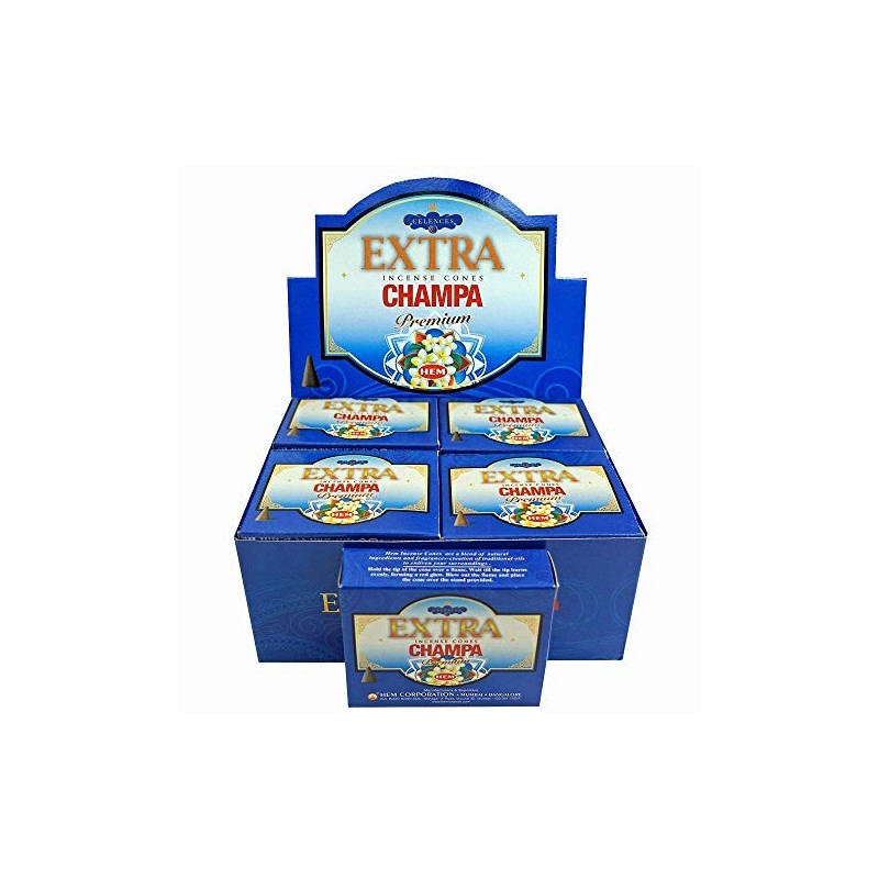 HEM Corn Incense Extra Champa Set of 12