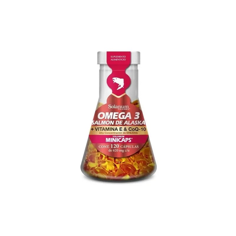 Solanum Omega 3 Salmón De Alaskavit.e coq-10 120mincap Sfn Sabor