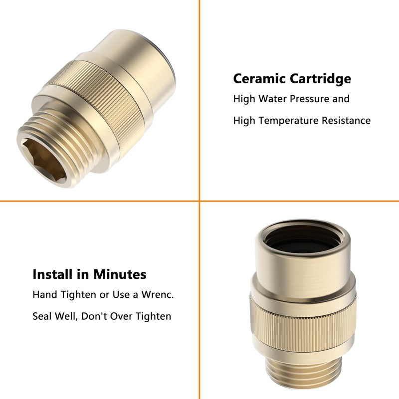 ChuangTim Shower Head Shut Off Valve, Shower Flow Control Valve
