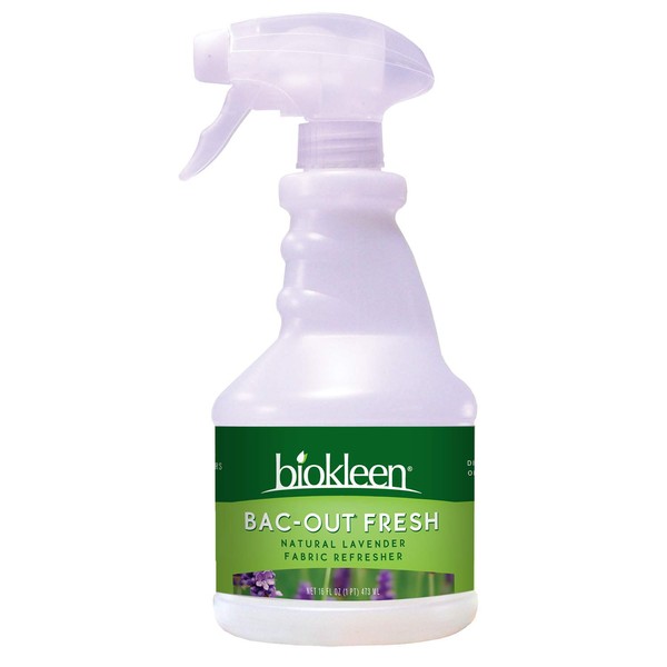 Biokleen Bac-Out Fresh, Fabric Refresher, Eco-Friendly, Non-Toxic, Plant-Based, No Artificial Fragrance, Colors or Preservatives, Lavender, 16 Ounces (Pack of 6)