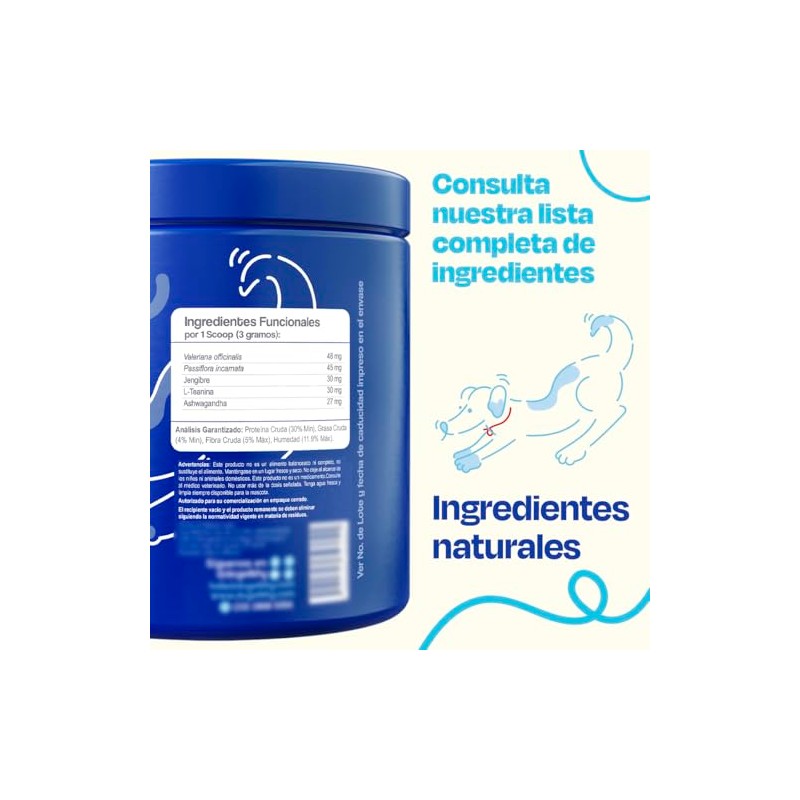 Dogelthy Calming Powder Suplemento Relajante Natural para Perros