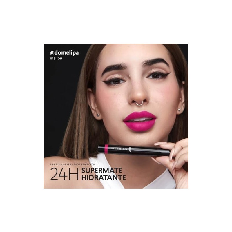 CY Cyzone Labial en Barra Supermate Lips Studio Look, Petal