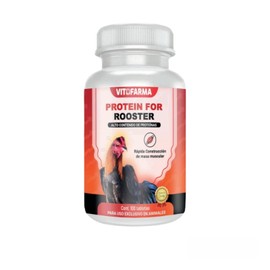 VITOFARMA Protein Blend for Rooster Chicken - Proteina a Base de Suero de Leche y Albumina de huevo para Gallos 100 tabletas