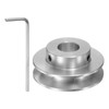 sourcing map Single Groove Pulley 10 mm Fixed Bore 40