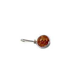 Silver-Plated Amber Tendre Pendant