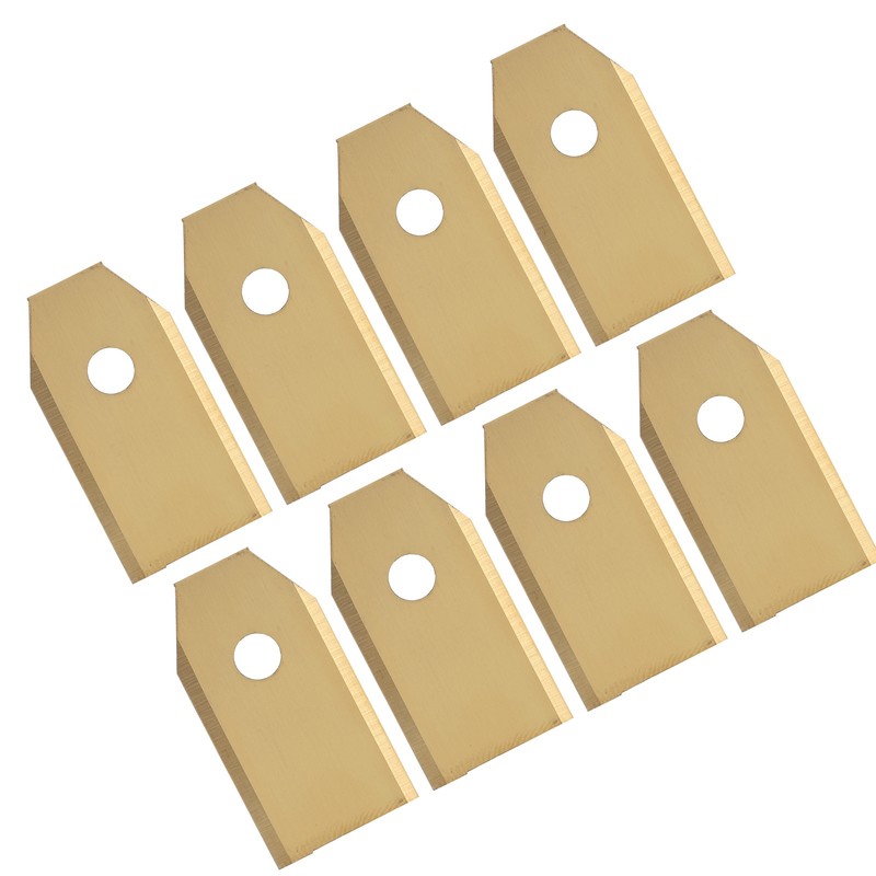 45pcs Robot Mower Blades Replacement Golden Stainless Steel Garden Mowing