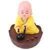 Musical Nodding Monk Figurine Decoration Moving Head Buddha Statue with
