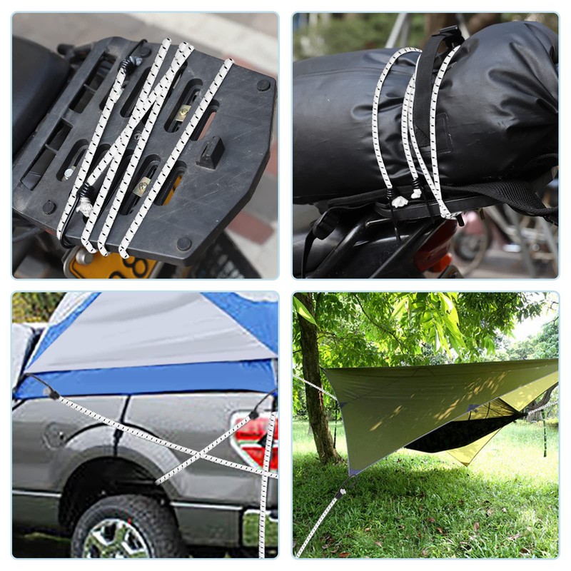 4 mm x 20 m White & Black Elastic Safety