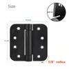 Hommyzone Adjustable Spring Door Hinge 4”X 4”, Stainless Steel Self-Closing