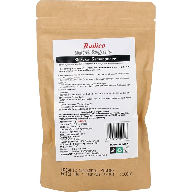 Radico Organic Shikakai Powder, 100 g