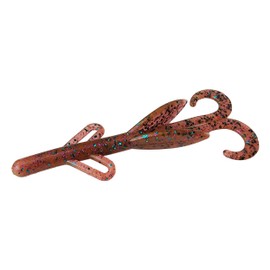 Tackle HD 12-Pack Brush Buster Fishing Bait, 5" Twin Tail Swimbait, Lizard and Crawfish-Like Crappie, Bass, Walleye, or Trout Lures, Fishing Lures for Freshwater or Saltwater, Cotton Candy