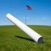 Flag Pole Sleeve 20ft 25ft Aluminum Hanging Display Accessory for