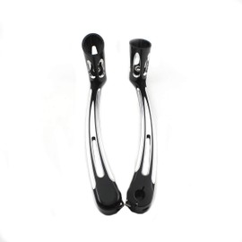 HDBUBALUS Motorcycle Shift Lever Shifter Pegs CNC Aluminum for Harley Touring Softail Trike Black