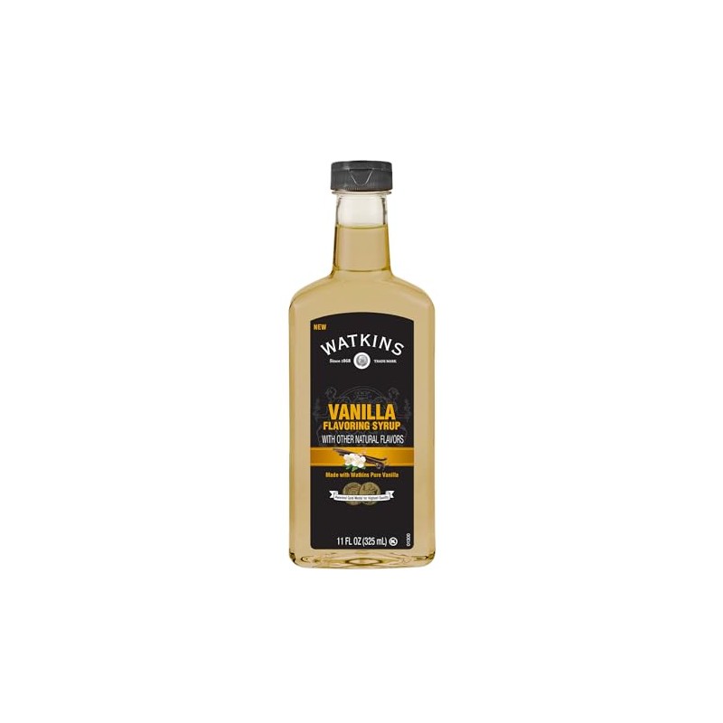 Watkins Vanilla Coffee Syrup, 11 fl oz