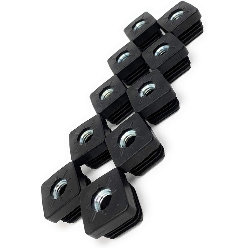 Design61 Threaded Plugs Square Tube Plugs 30 x 30 mm