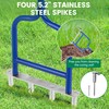 YOWPSY Spike Tine Fork Lawn Aerator - Four 5.2'' Stainless