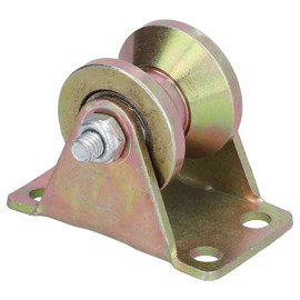 Guide Pulley, 32mm V‑Type Pulley, Deep Groove Rope Guide Wheel, Heavy Duty Metal Rope Rail Wheel for Industrial Use, V Grooved Wheels